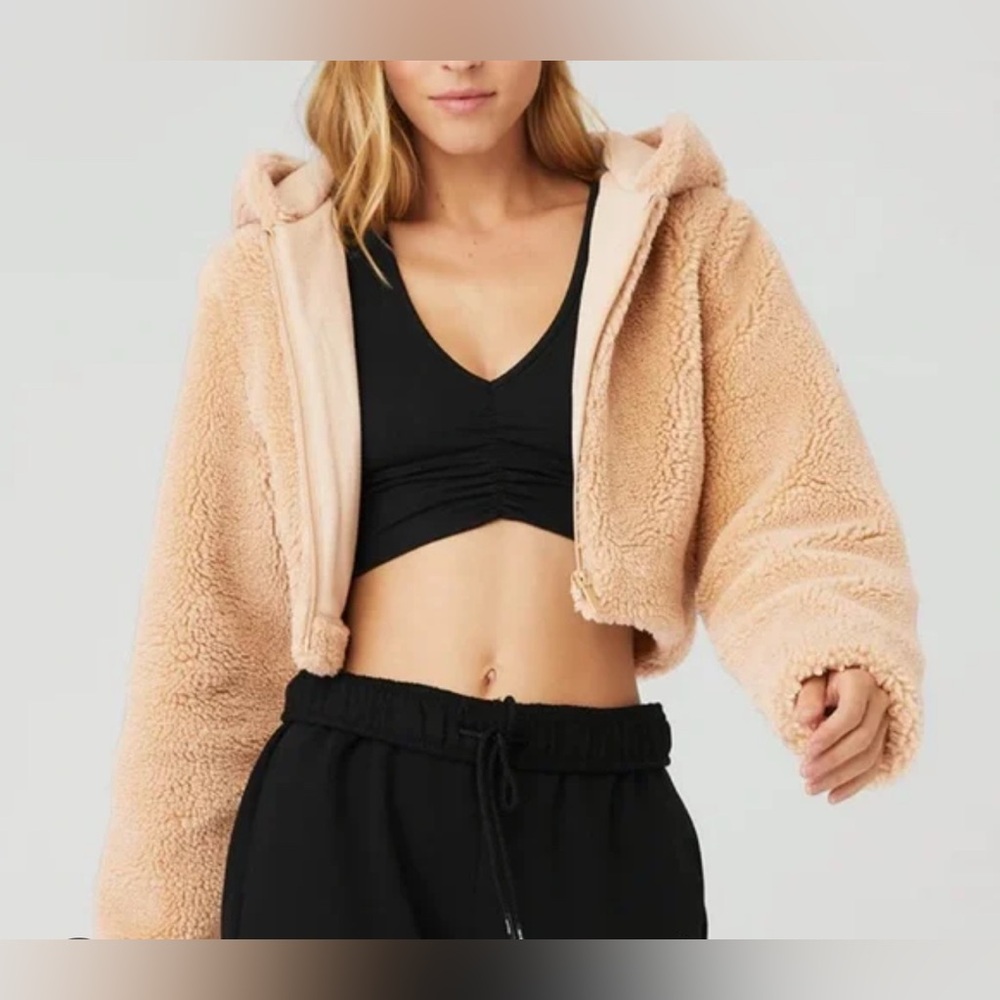 ALO Yoga Tan Teddy Jacket